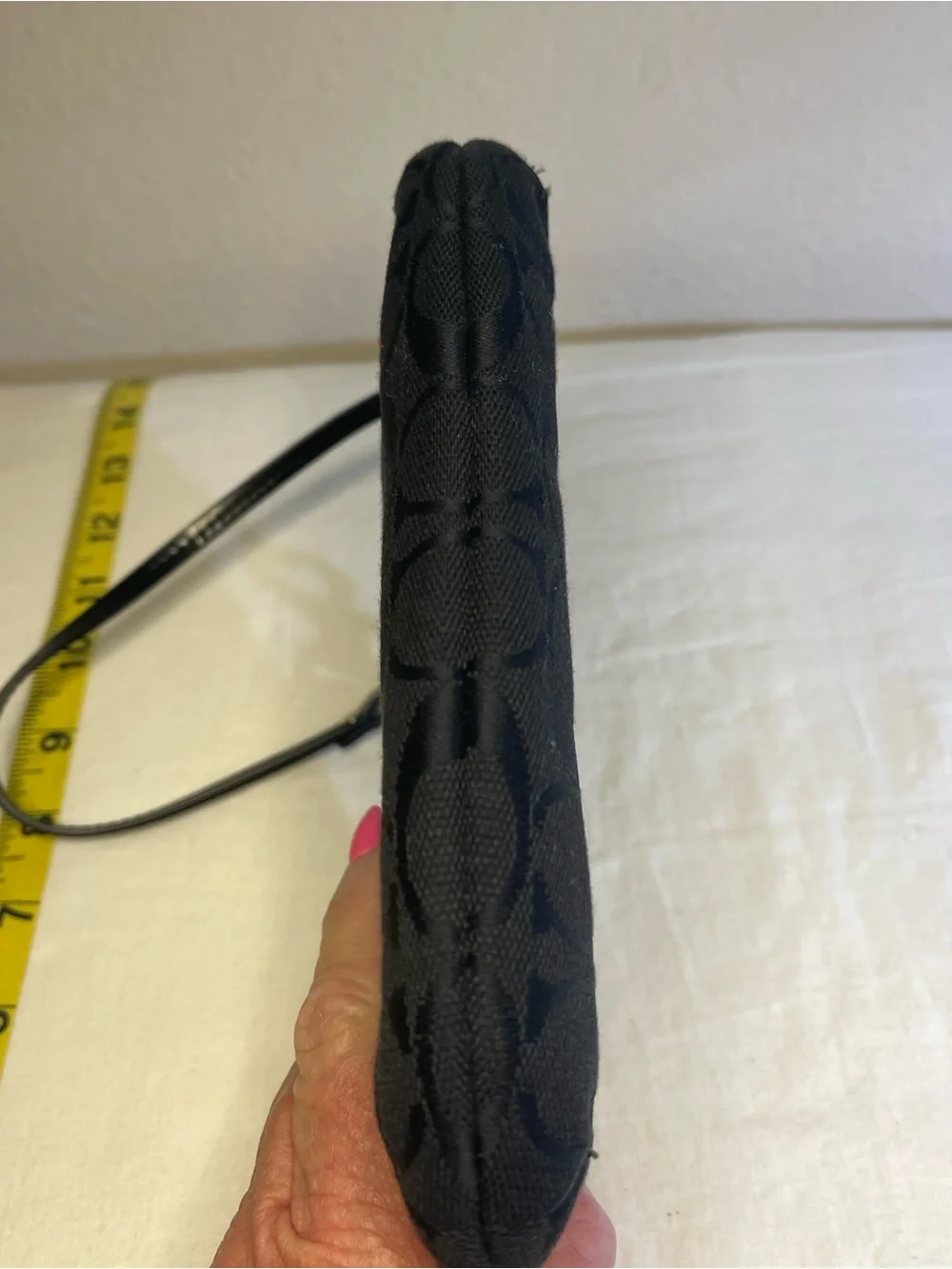 Coach Signature Jacquard Turnlock Pocket Wristlet